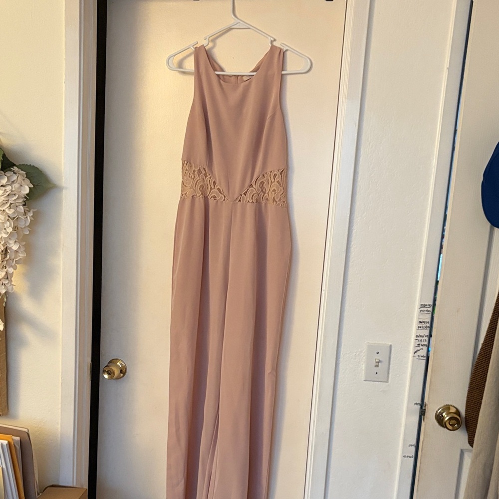 Elegant Blush Pink Jumpsuit